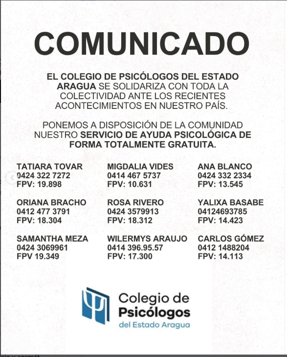Colegio de Psicologos Aragua